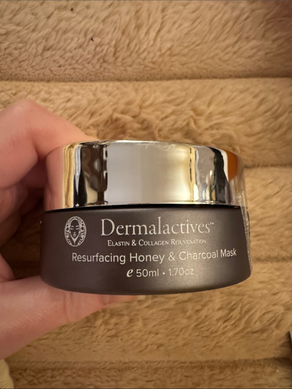 Dermalactives Resurfacing Honey & Charcoal Mask — Black